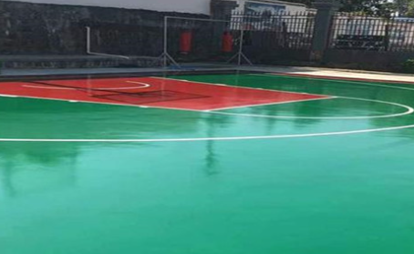 大渡口篮球场翻新地面
